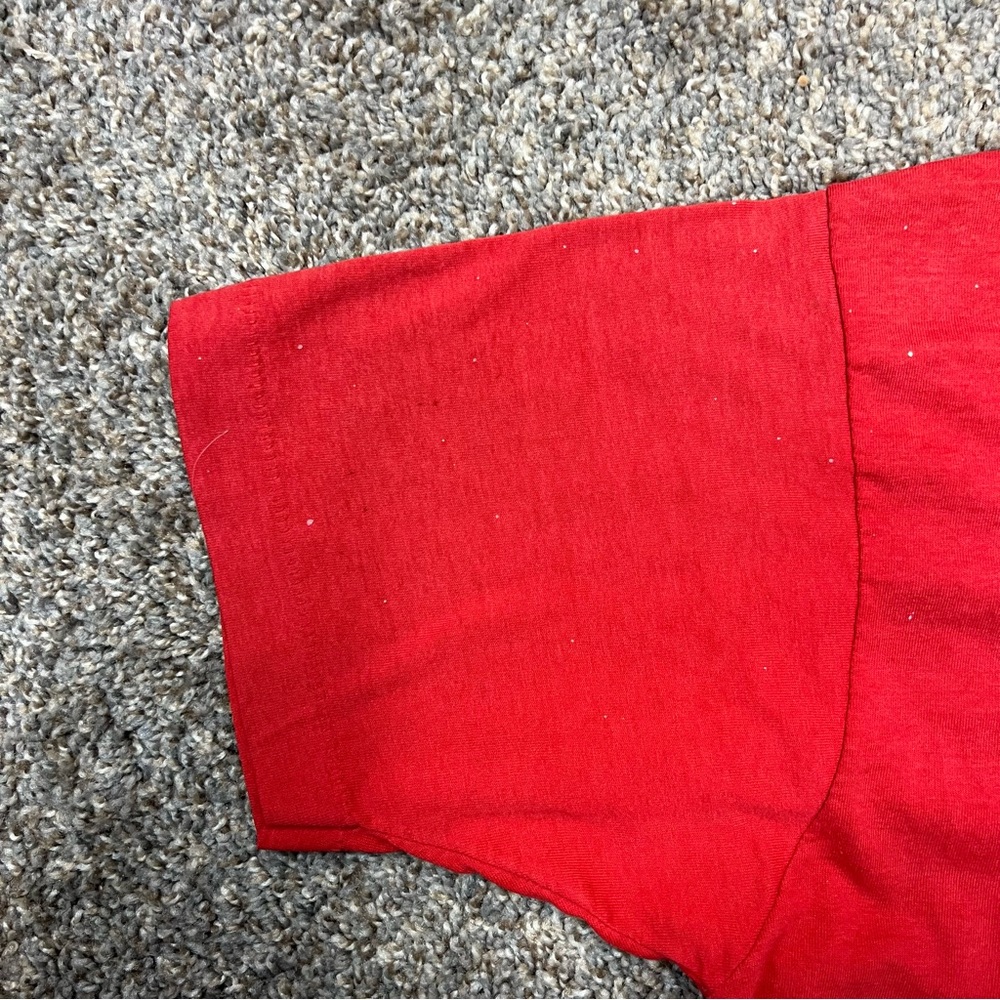 Vintage screen stars best shirt mens‎ XL red short sleeve single stitch Oktober - Picture 2 of 7